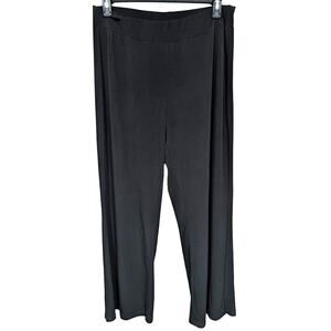 Kristin Nicole Black Stretchy Casual Career Work Pants Wide Leg sz 1X